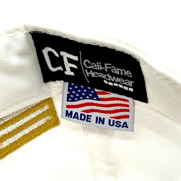 Donald Trump Official Califame Campaign White Gold Make America Great MAGA Hat - Picture 5 of 5